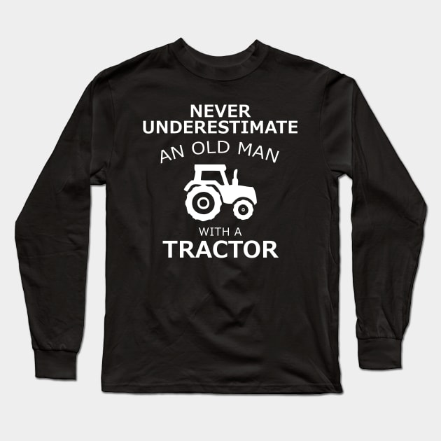 tractor Long Sleeve T-Shirt by Mandala Project